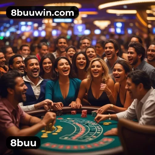 Imagem promocional da 8buu mostrando a plataforma e suas vantagens